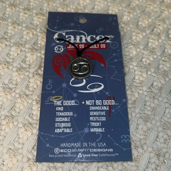 NWT Zodiac Cancer Cord Necklace - Picture 2 of 2